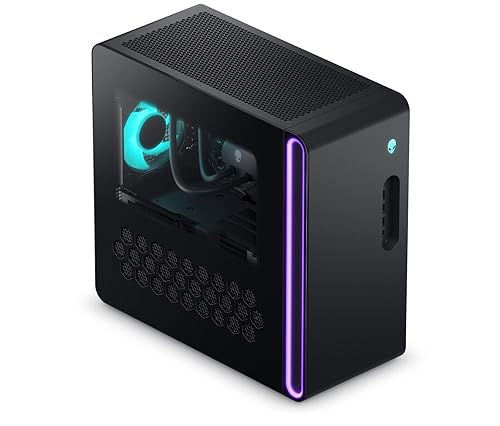 Alienware Aurora Gaming Desktop ACT1250 - Intel Core Ultra 7 265F Processor, Air Cooled, NVIDIA GeForce RTX 5060Ti, 16GB DDR5 RAM, 1TB SSD, 500W Platinum Rated PSU, Windows 11 Home - Clear Panel